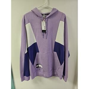 ADIDAS NHL MENS PLAYER ISSUED HOCKEY FIGHTS CANCER HOODIE SIZE Medium NEW Purple